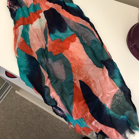 Watercolor Cotton Scarf - Picture 1 of 1
